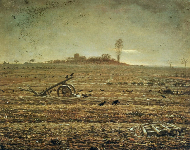 Het vlak van Chailly met ploeg en ploeg - Jean-François Millet