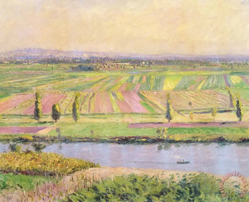 Het vlak van Gennevilliers gezien vanaf de heuvels van Argenteuil - Gustave Caillebotte