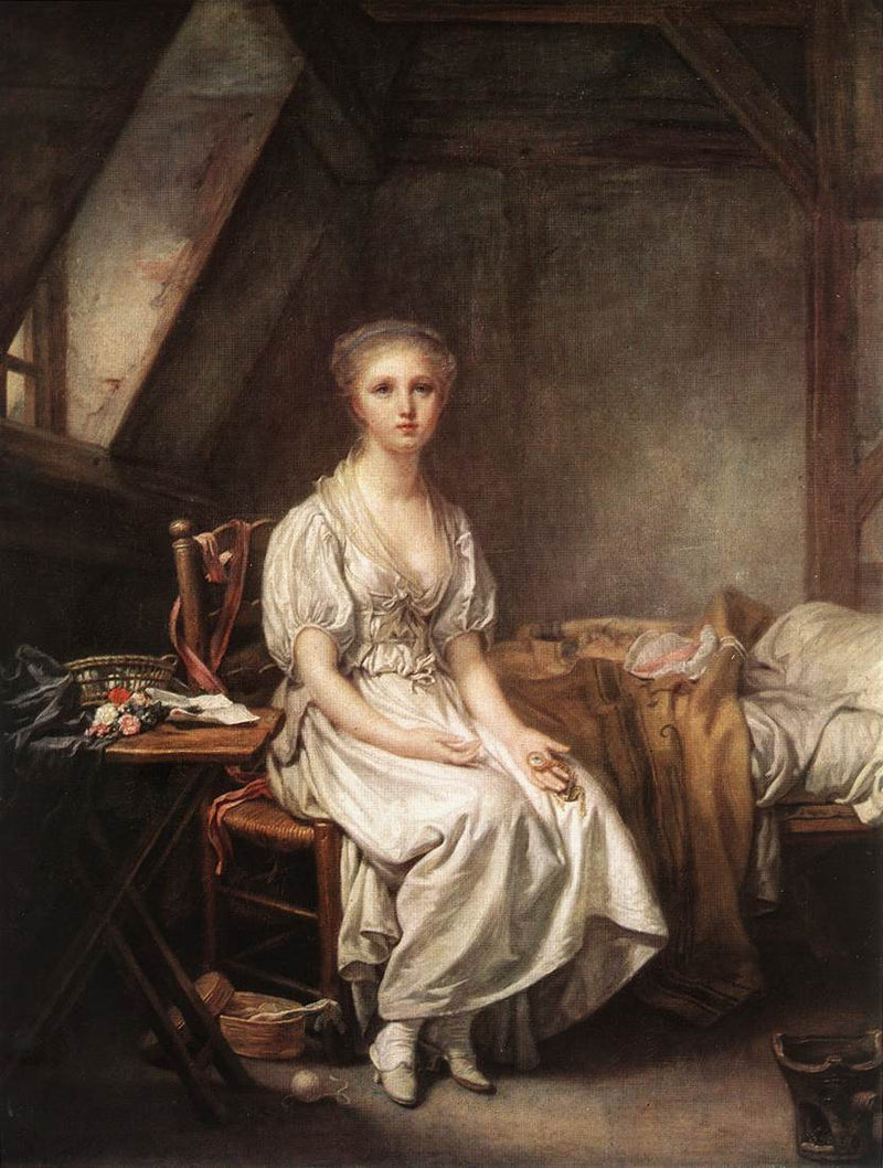 Het klacht van het horloge - Jean-Baptiste Greuze