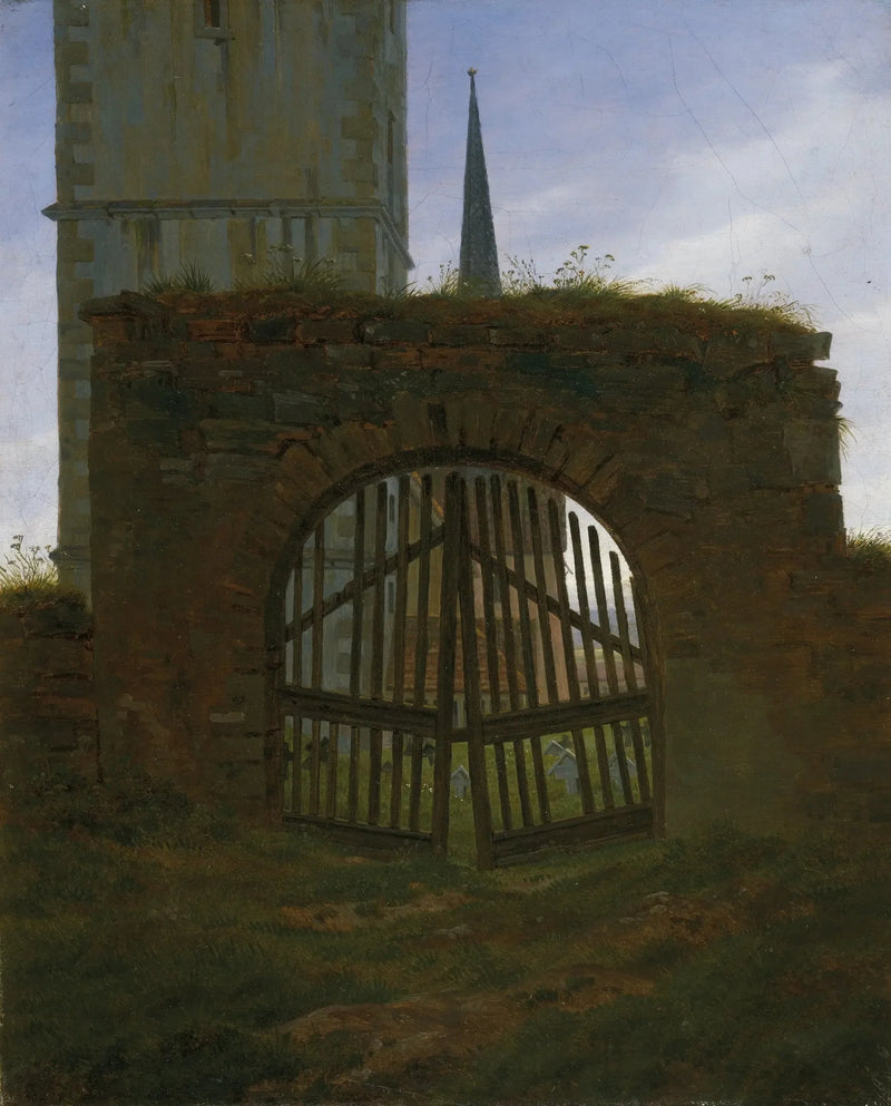 De Poort van de Begraafplaats - Caspar David Friedrich
