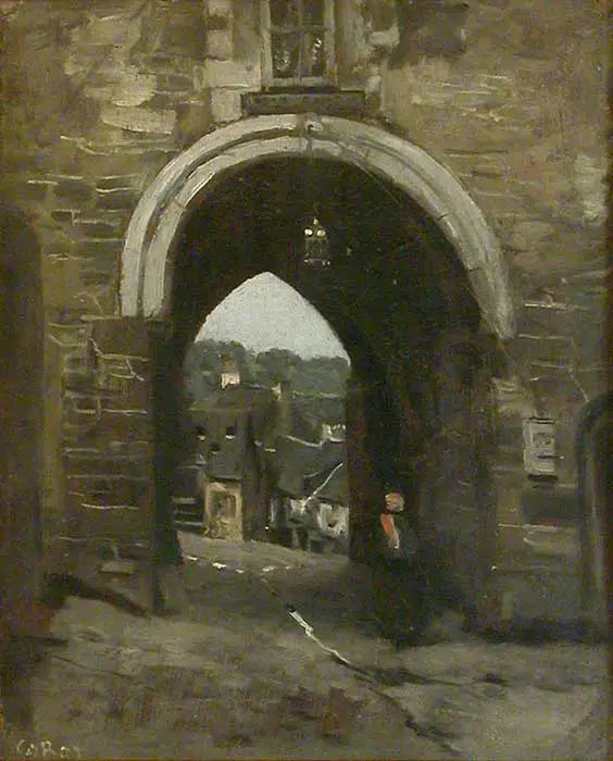 De Poort van Jerzual in Dinan - Jean-Baptiste Camille Corot