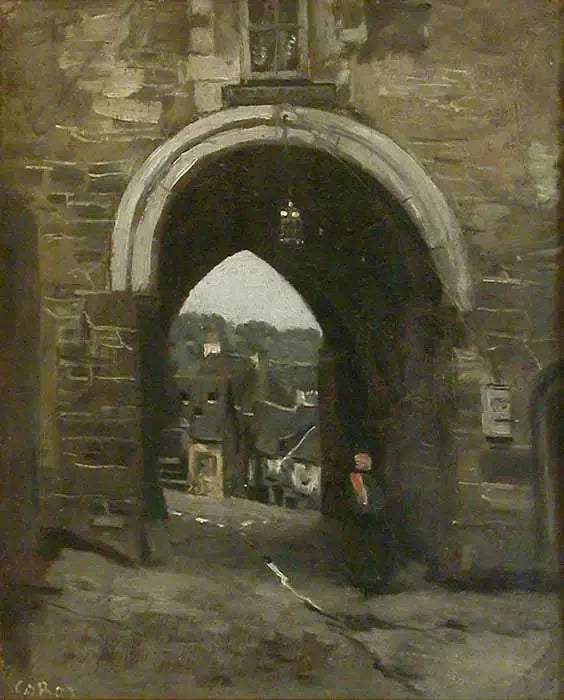 De Poort van Jerzual in Dinan - Jean-Baptiste Camille Corot