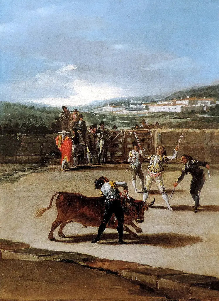De Plaatsing van de Banderilles - Francisco de Goya