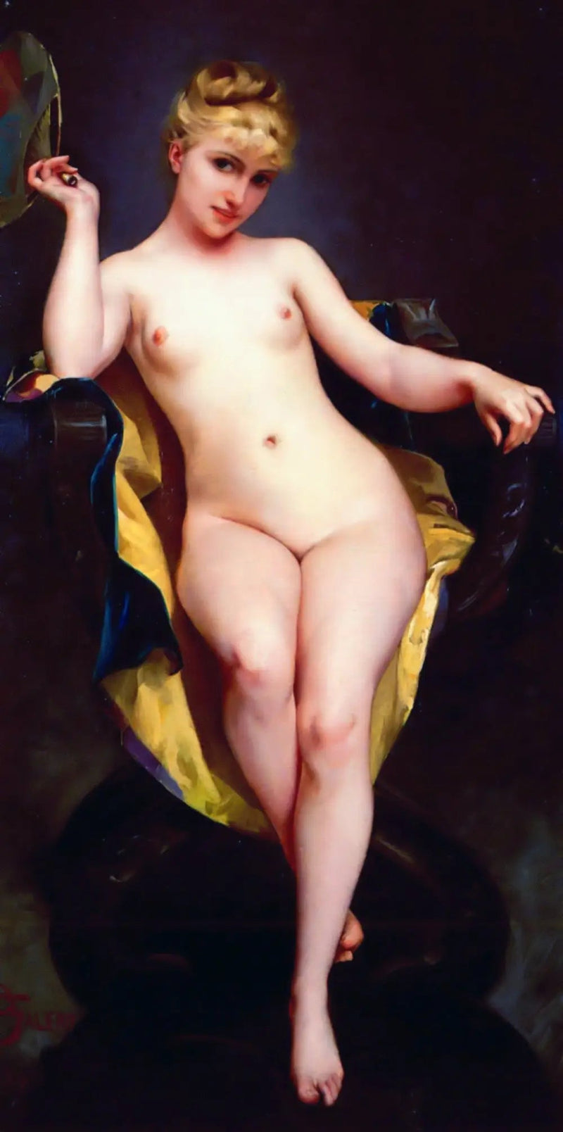De Plaatsing - Luis Ricardo Falero

Source:
La Pose - Luis Ricardo Falero