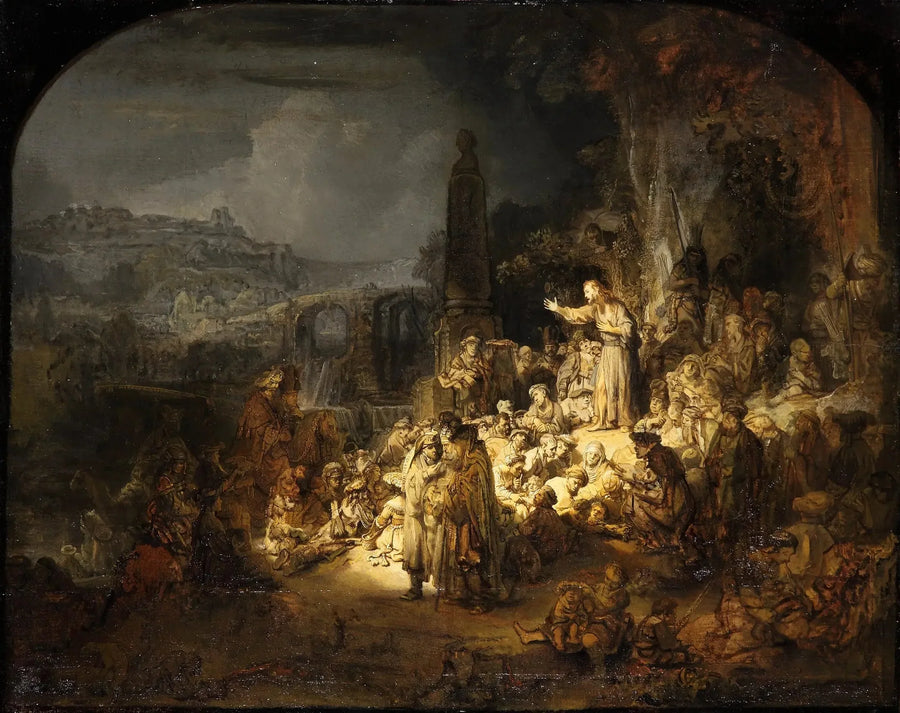 De prediking van de heilige Johannes de Doper - Rembrandt