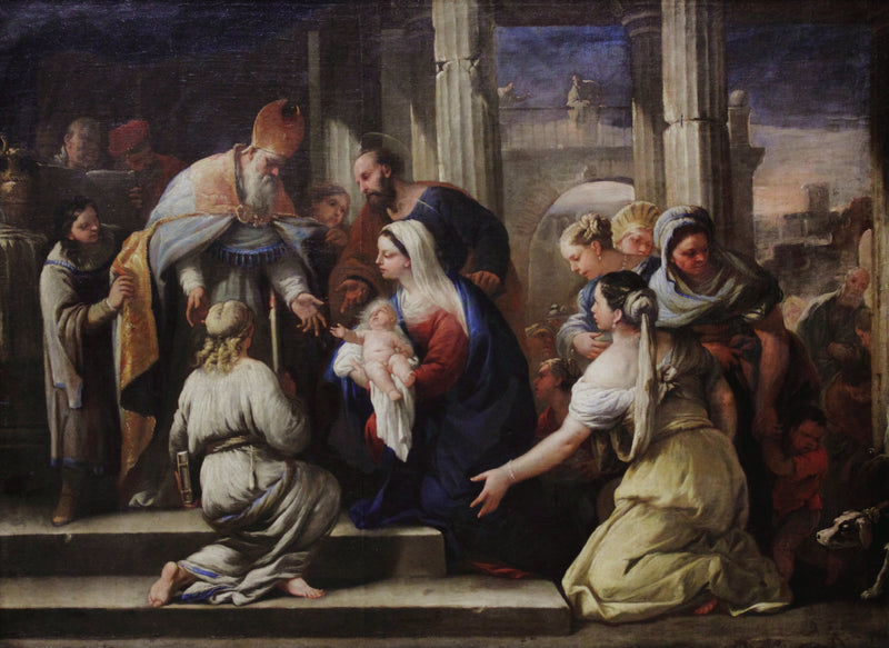 De presentatie in de tempel - Luca Giordano