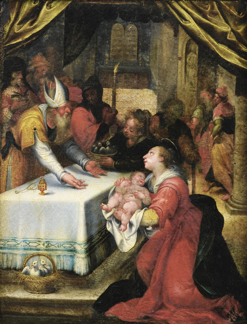 De presentatie van Jezus in de Tempel - Denis Calvaert