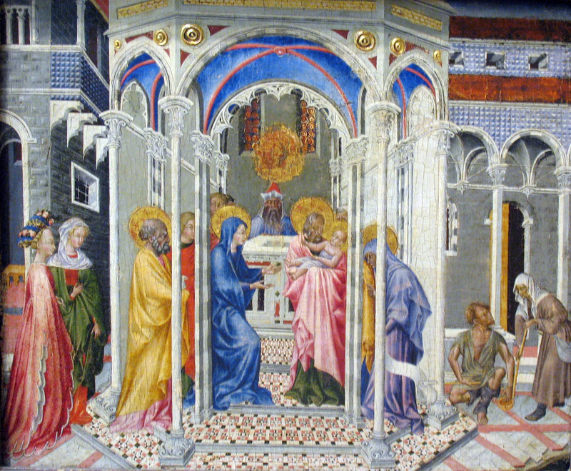 De Presentatie van Jezus in de Tempel - Giovanni di Paolo
