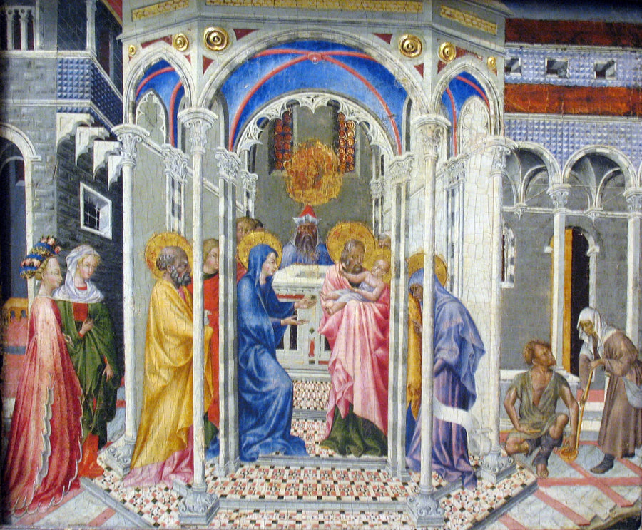 De Presentatie van Jezus in de Tempel - Giovanni di Paolo