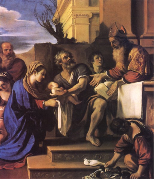 De Presentatie van Jezus in de Tempel - Guercino