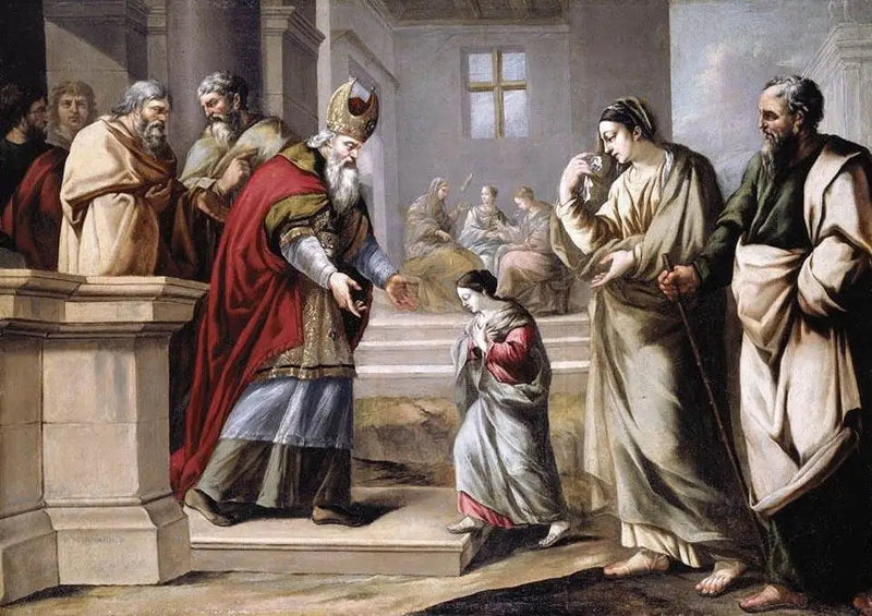 De Aanbieding van de Maagd in de Tempel - Pierre Mignard