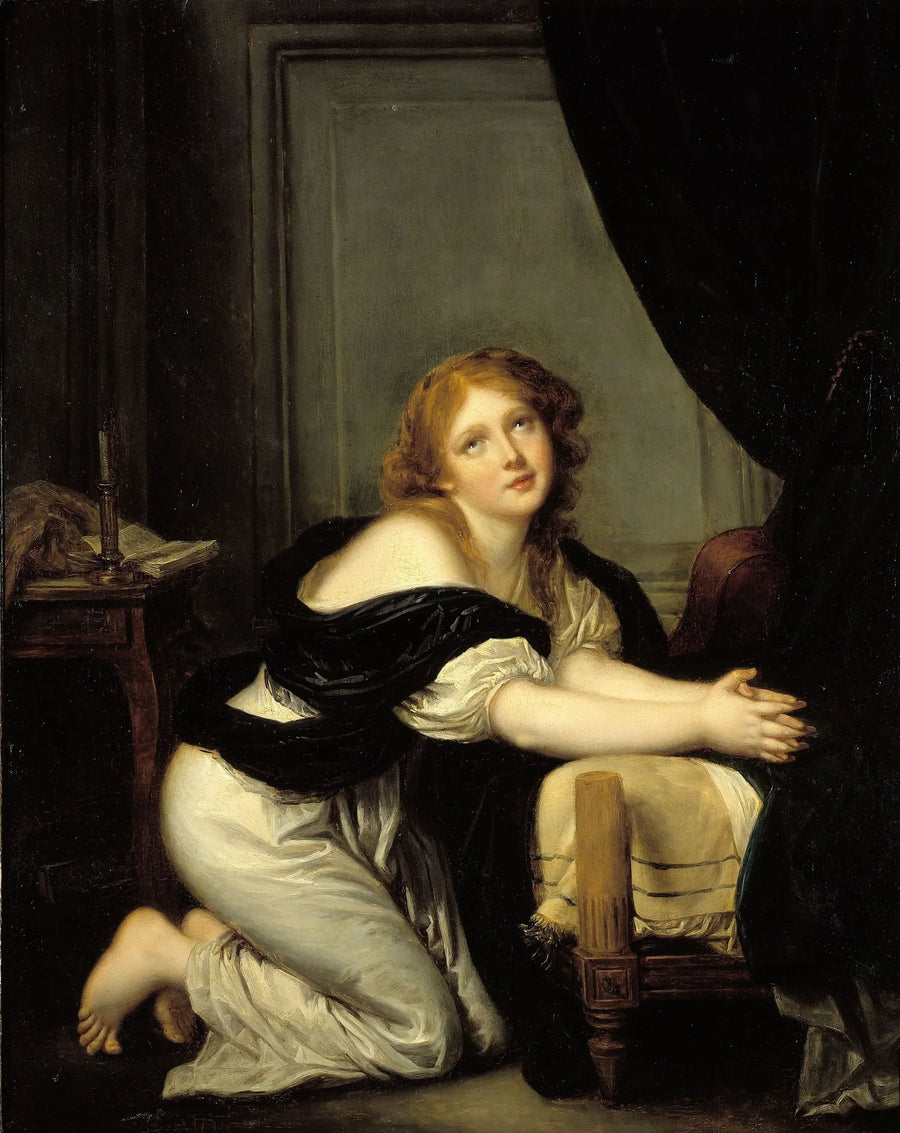 Het ochtendgebed - Jean-Baptiste Greuze