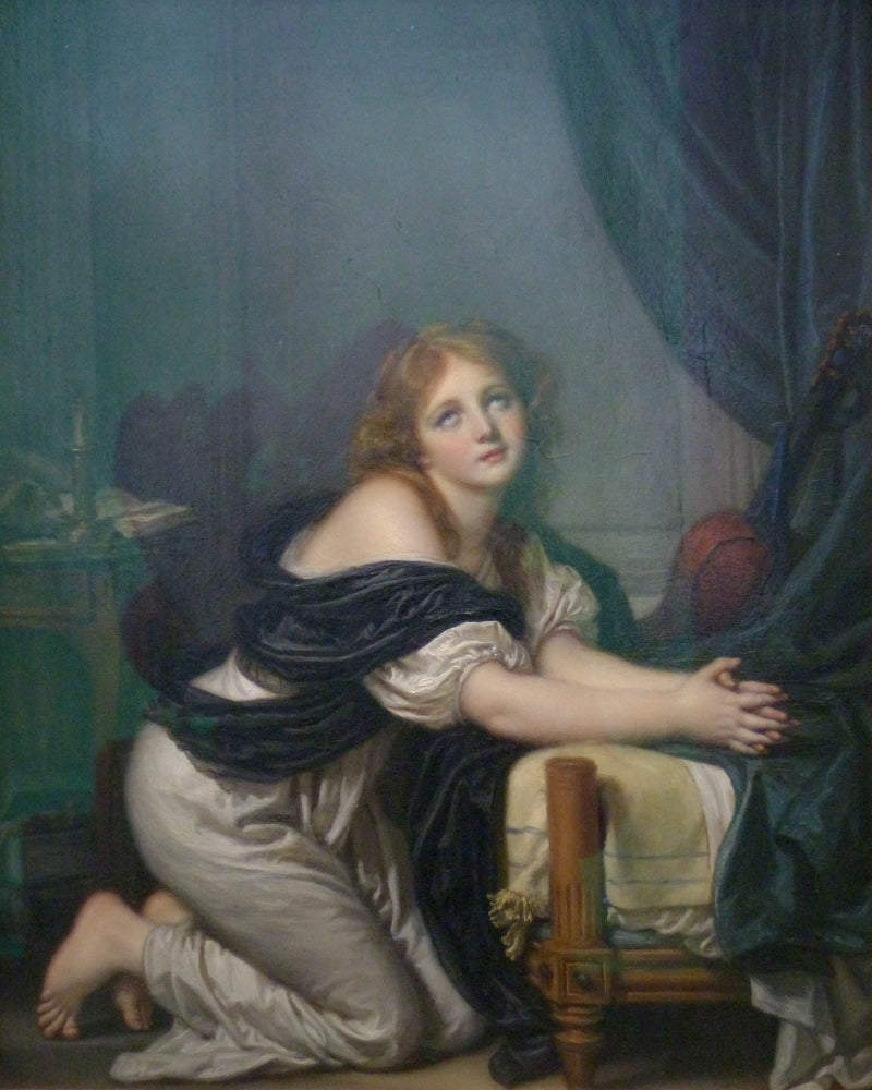 Het ochtendgebed - Jean-Baptiste Greuze