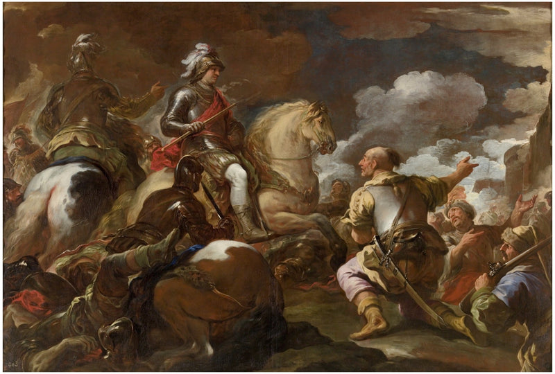 De verovering van een forteresse - Luca Giordano