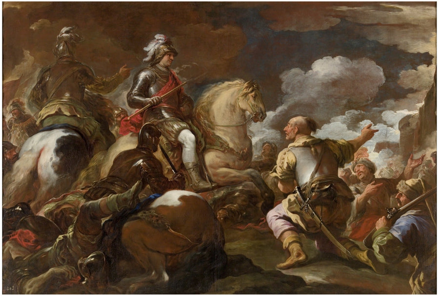 De verovering van een forteresse - Luca Giordano