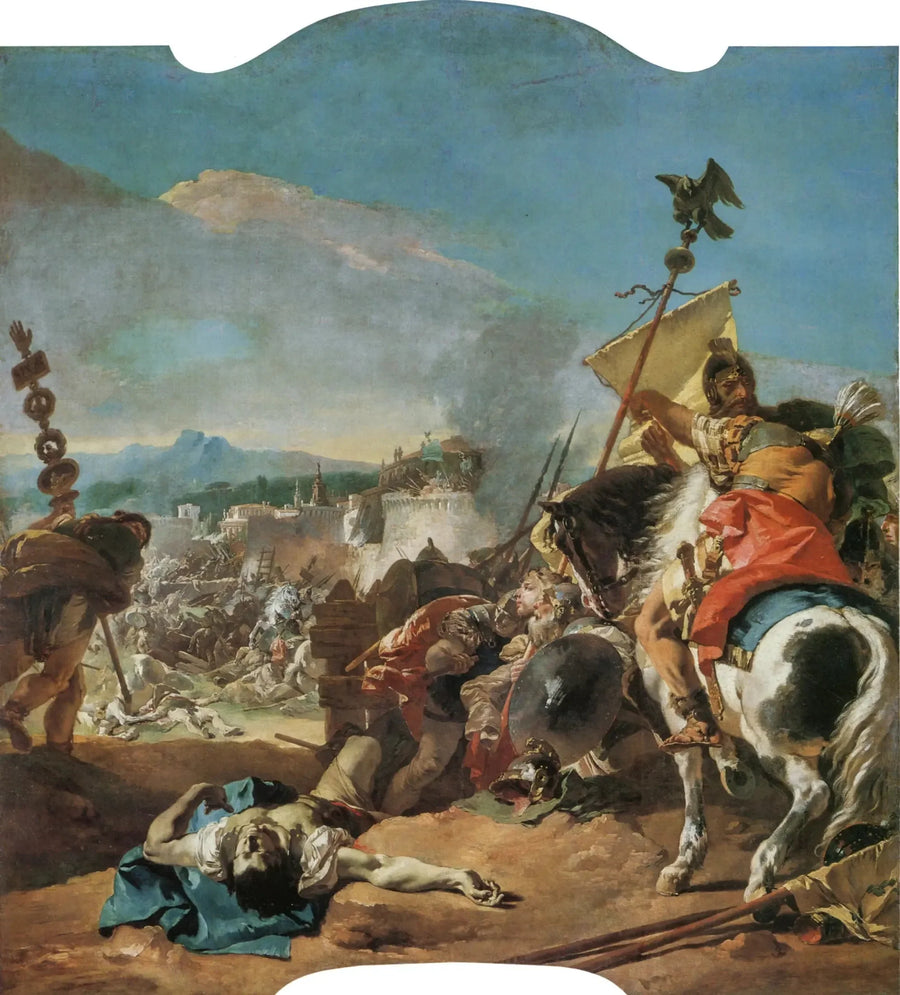 De verovering van Carthago - Giovanni Battista Tiepolo
