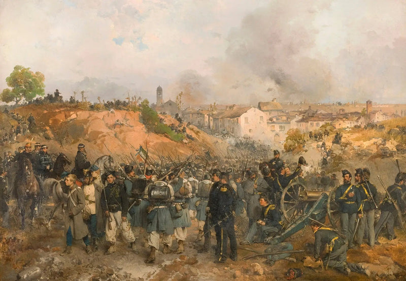 De aanval op Palestro op 30 mei 1859 - Gerolamo Induno

Source:
La prise de Palestro le 30 mai 1859 - Gerolamo Induno