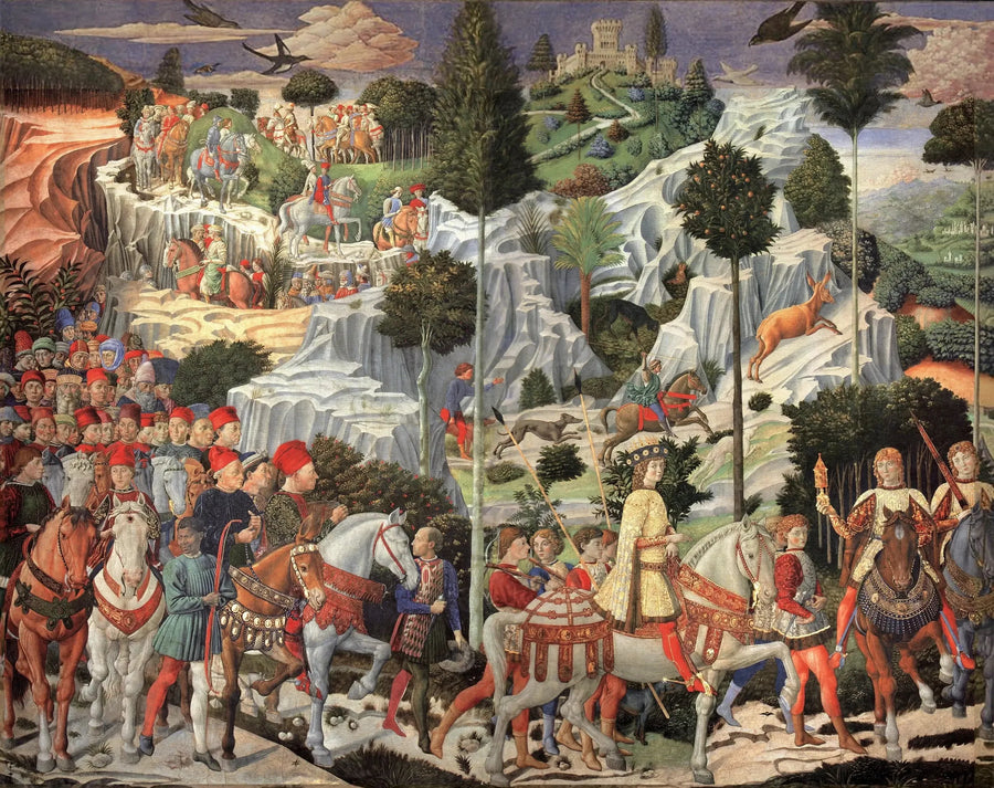 De processie van de jonge koning - Benozzo Gozzoli