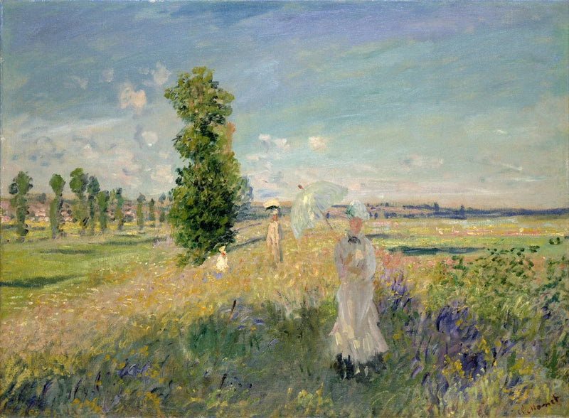De wandeling in Argenteuil W379 - Claude Monet