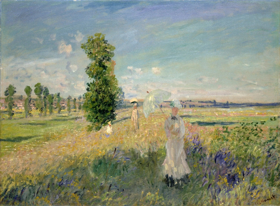 De wandeling in Argenteuil W379 - Claude Monet