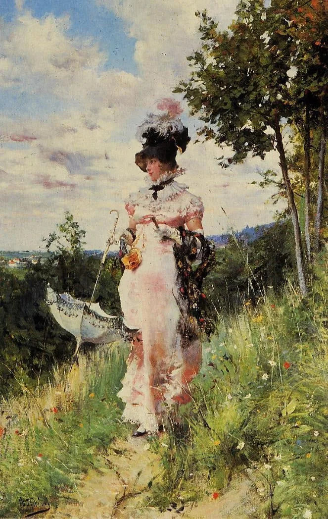 De zomerse wandeling - Giovanni Boldini