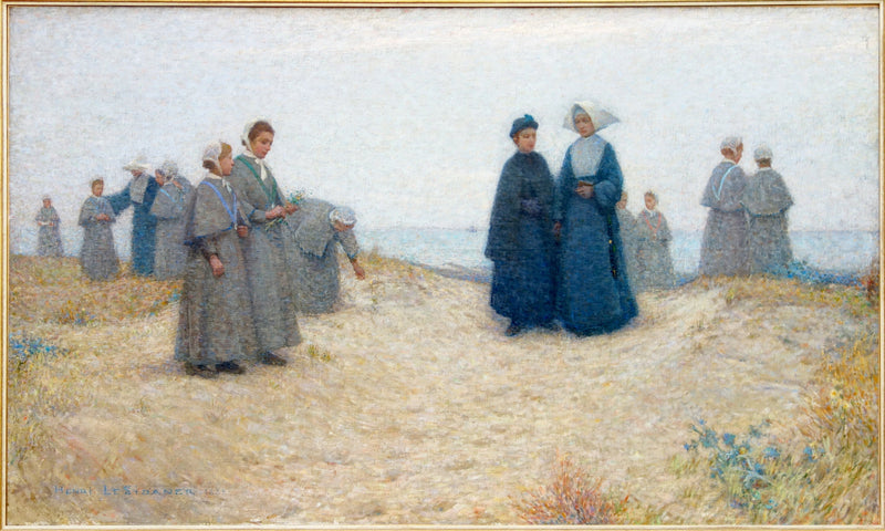 De wandeling van de weesjes, Berck - Henri Le Sidaner