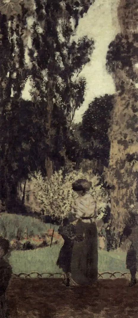 De promenade. Het Batignolles-plein - Édouard Vuillard