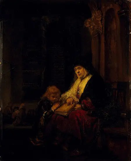 De profetes Anne in de Tempel - Rembrandt