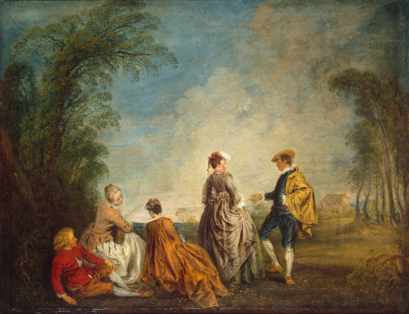 De gênante voorstel - Antoine Watteau