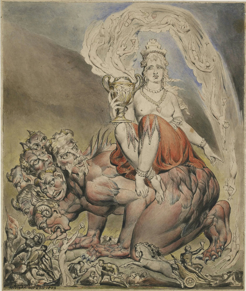 De Prostituee van Babylon - William Blake