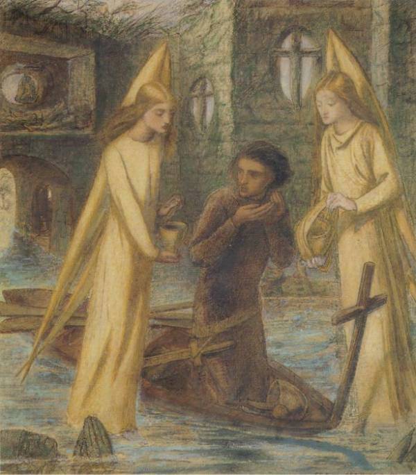 De zoektocht naar de Heilige Graal - Dante Gabriel Rossetti