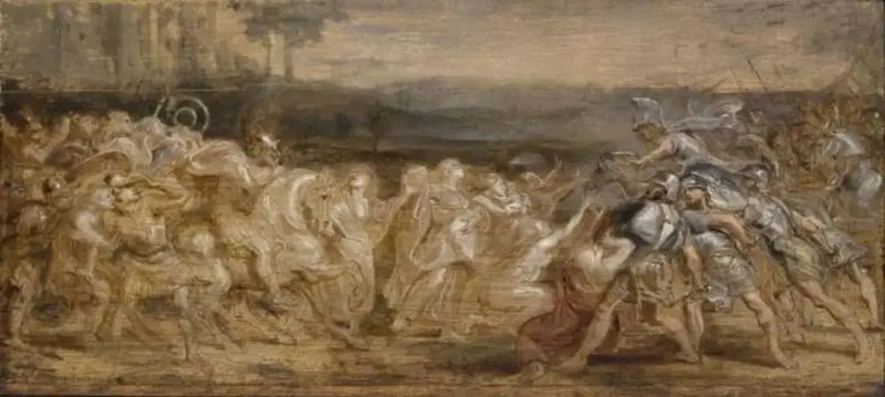 De verzoening van de Romeinen en de Sabijnen - Peter Paul Rubens