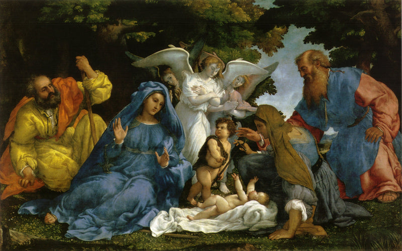 De erkenning van de goddelijke natuur van Christus - Lorenzo Lotto