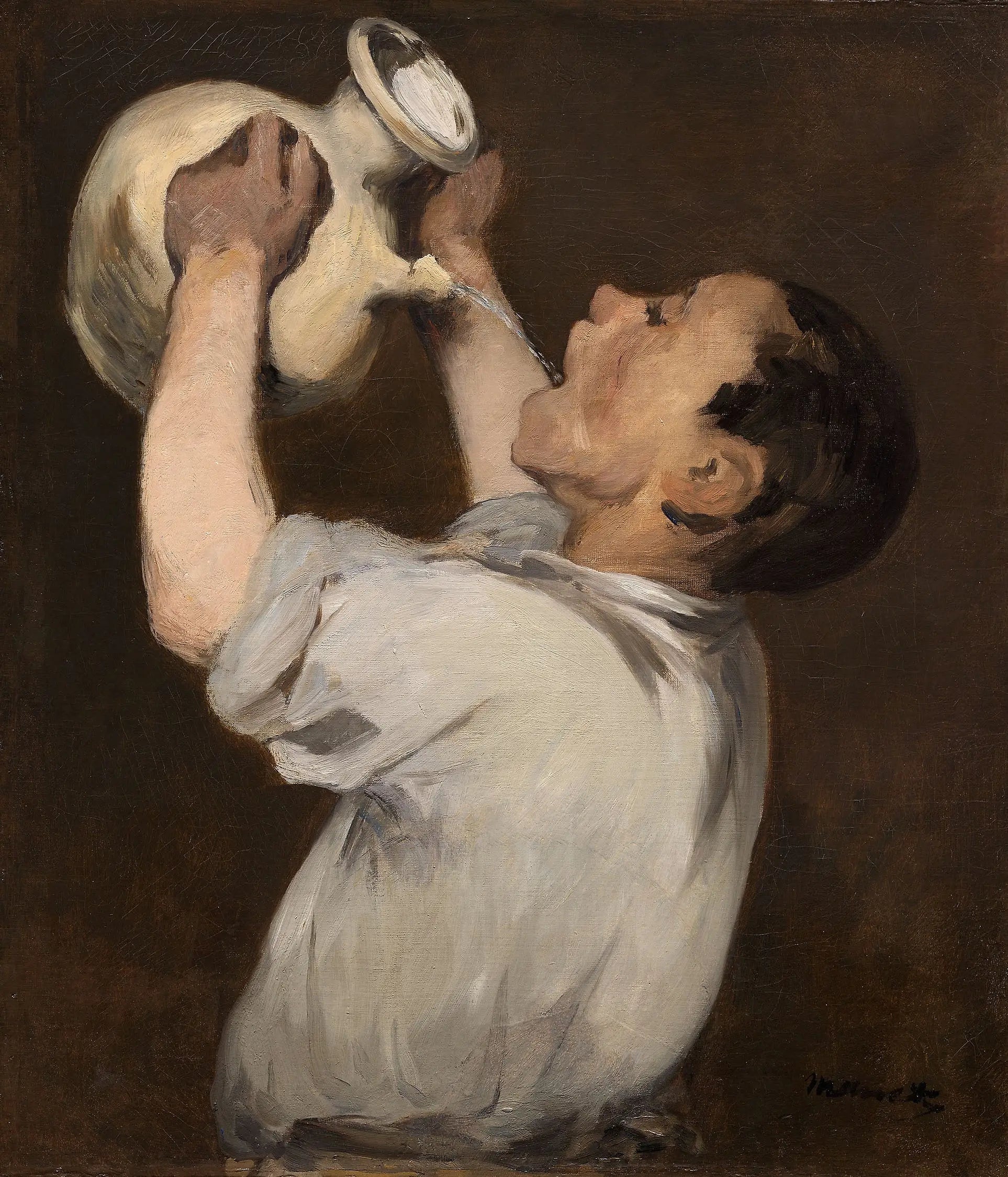 La Régalade - Édouard Manet image 1 copie peinte à la main à l’huile