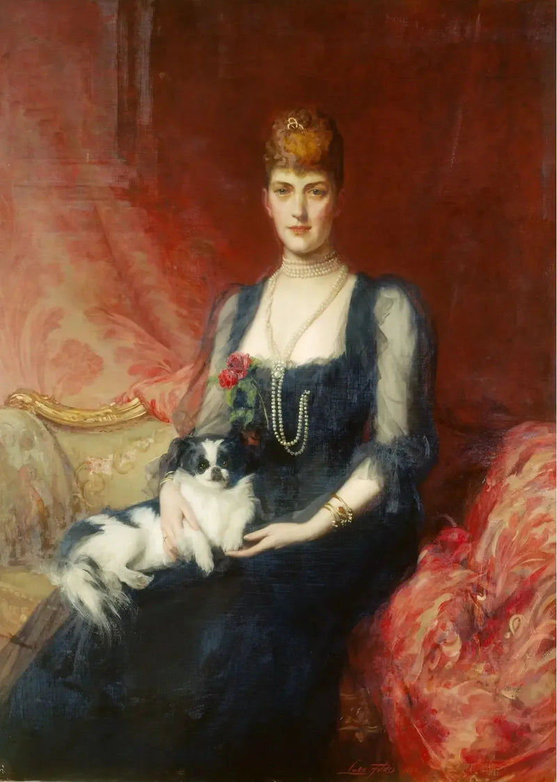 De koningin Alexandra, toen prinses van Wales - Luke Fildes

Source:
La reine Alexandra, alors princesse de Galles - Luke Fildes