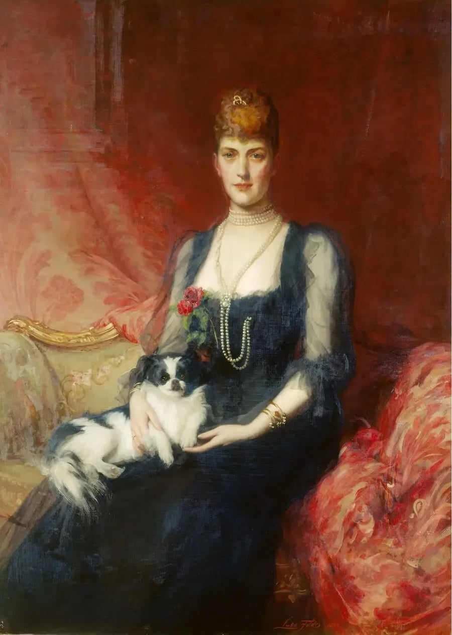 De koningin Alexandra, toen prinses van Wales - Luke Fildes

Source:
La reine Alexandra, alors princesse de Galles - Luke Fildes