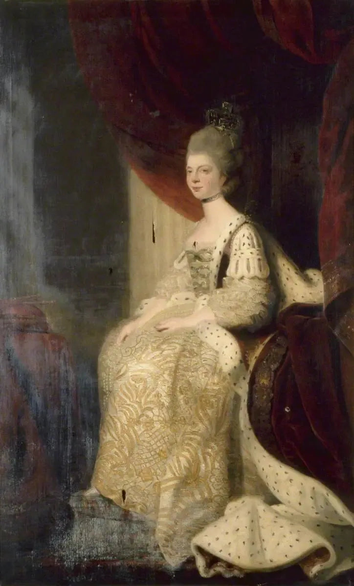 De koningin Charlotte (1744–1818) - Joshua Reynolds

Source:
La reine Charlotte (1744–1818) - Joshua Reynolds