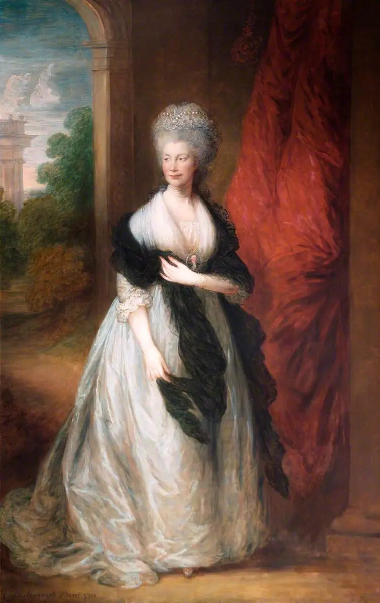 De koningin Charlotte (1744–1818) - Thomas Gainsborough

Source:
La reine Charlotte (1744–1818) - Thomas Gainsborough