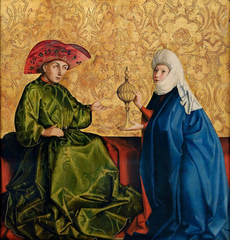De koningin van Sheba voor koning Salomo - Konrad Witz