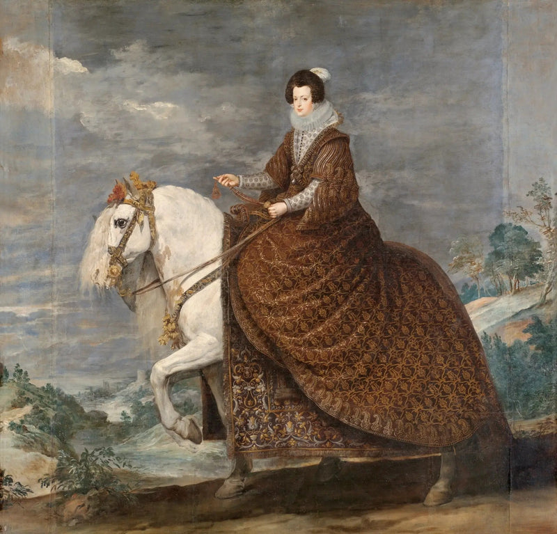 De Koningin Isabelle van Frankrijk te paard - Diego Velázquez