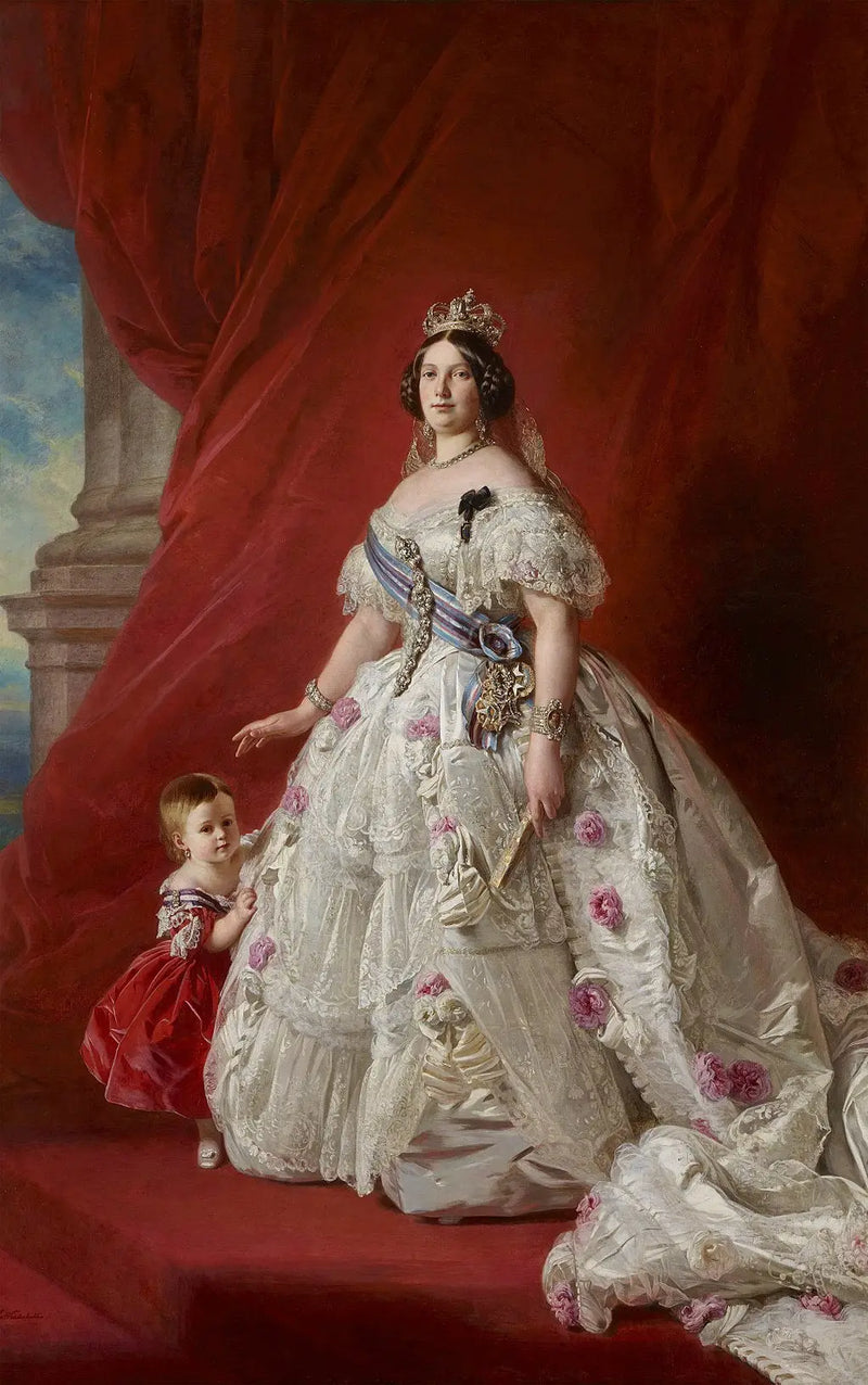 Koningin Isabelle II met de Prinses van Asturië - Franz Xaver Winterhalter

Source:
La reine Isabelle II avec la princesse des Asturies - Franz Xaver Winterhalter
