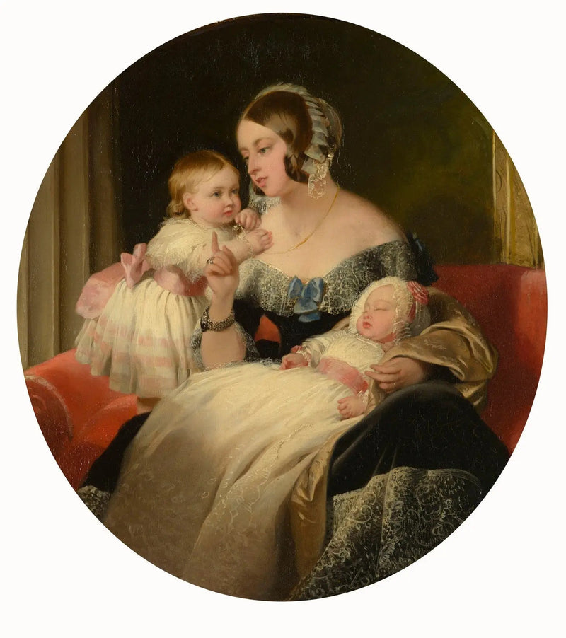 Koningin Victoria met de prinses van de koningin en de prins van Wales - Edwin Henry Landseer

Source:
La reine Victoria avec la princesse royale et le prince de Galles - Edwin Henry Landseer
