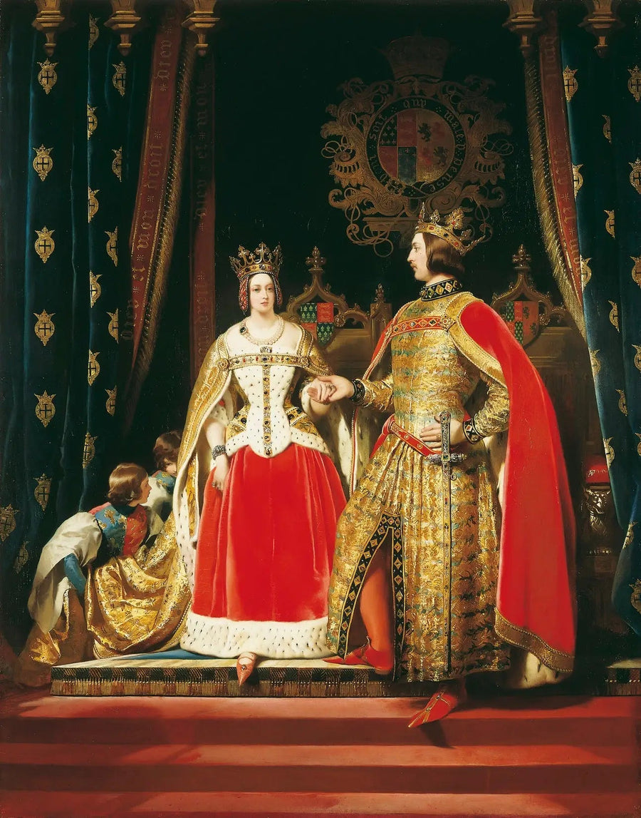 Koningin Victoria en prins Albert op het maskeradebal van 12 mei 1842 - Edwin Henry Landseer

Source:
La reine Victoria et le prince Albert au Bal costumé du 12 mai 1842 - Edwin Henry Landseer