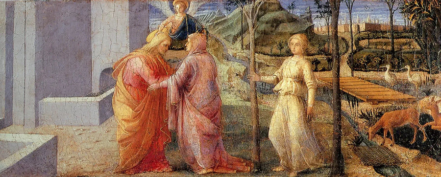 De ontmoeting van Anna en Joachim bij de Gouden Poort - Fra Filippo Lippi