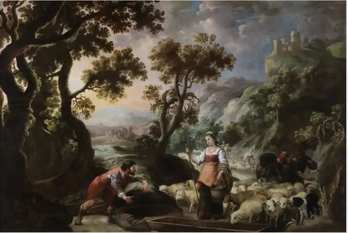 De ontmoeting van Jakob en Rachel bij de put - Bartolomé Esteban Murillo

Source:
La rencontre de Jacob et Rachel au puits - Bartolomé Esteban Murillo