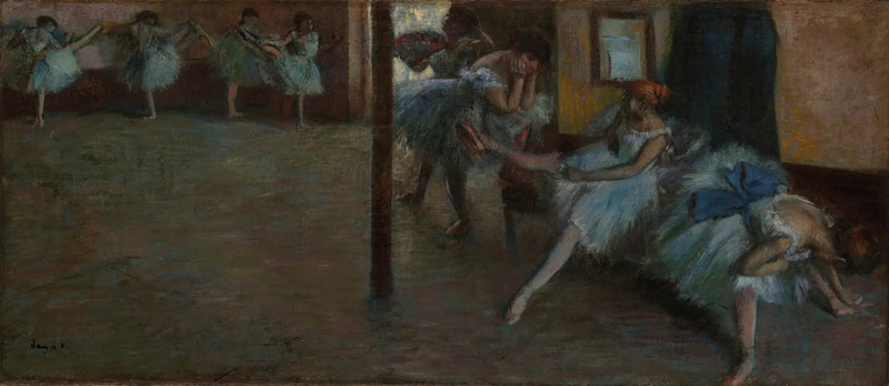 De herhaling van het ballet - Edgar Degas