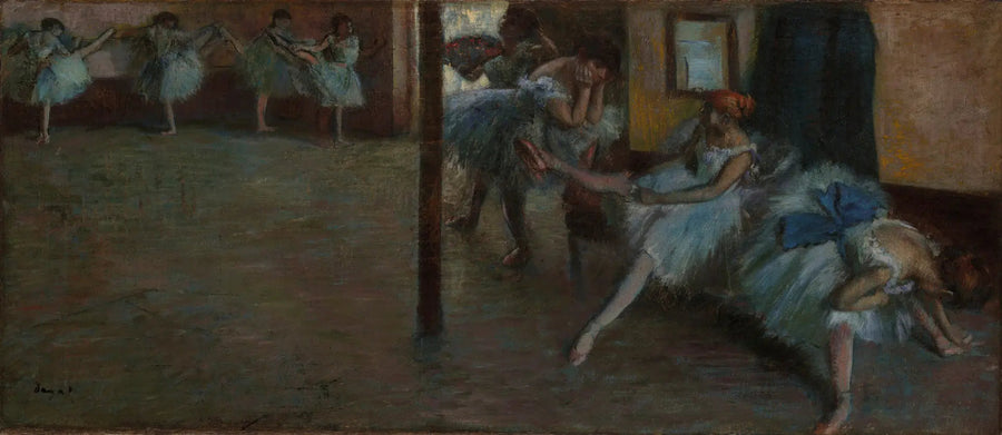 De herhaling van het ballet - Edgar Degas