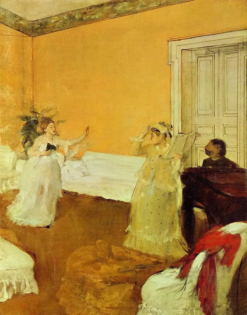 De herhaling van het gezang - Edgar Degas