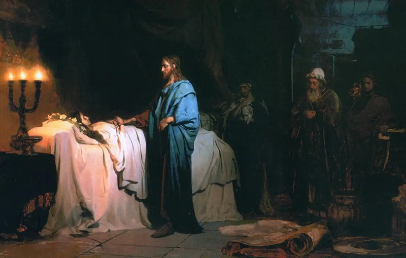 De opstanding van de dochter van Jairus - Ilya Repin