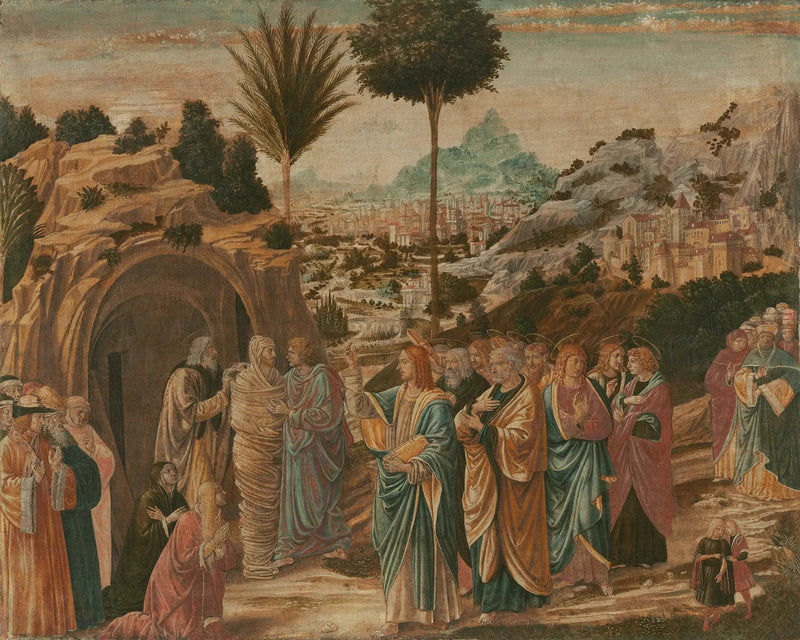 De opstanding van Lazarus - Benozzo Gozzoli